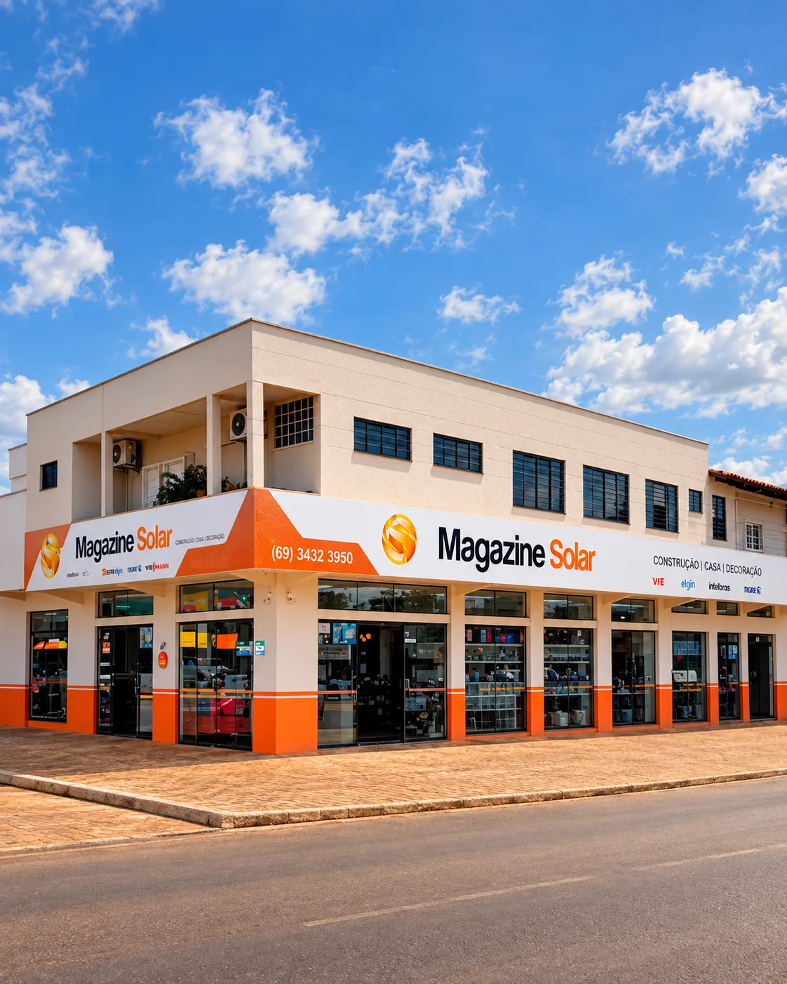 Fachada da Magazine Solar em Cerejeiras