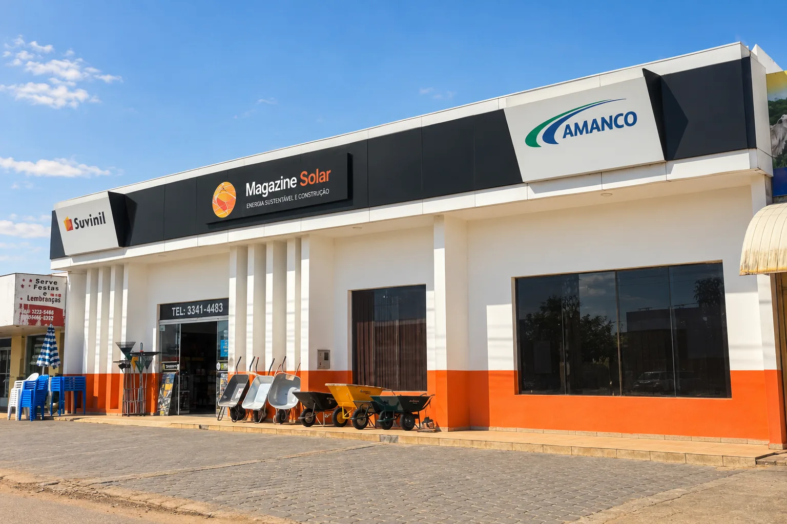 Fachada da Magazine Solar em Colorado do Oeste